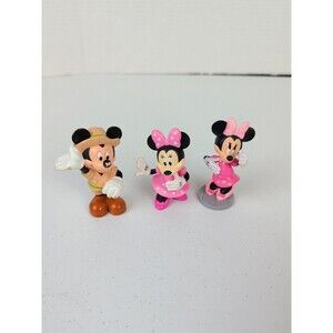 Disney Mini PVC Figures Lot of 3  Mickey Minnie